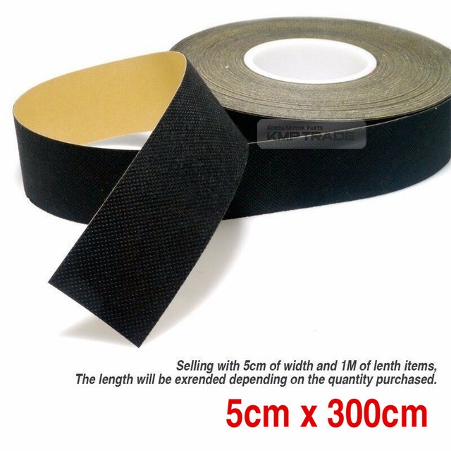 Car Auto Interior Adhesive Noise Reduction Felt Tape Black 118inch for