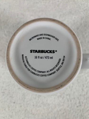Starbucks White Coffee Mug 16 Ounces - Picture 3 of 4