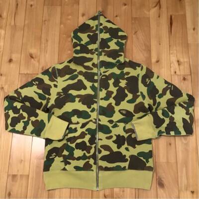 Reversible BAPE Full zip hoodie 1st camo yellow × Gray A
