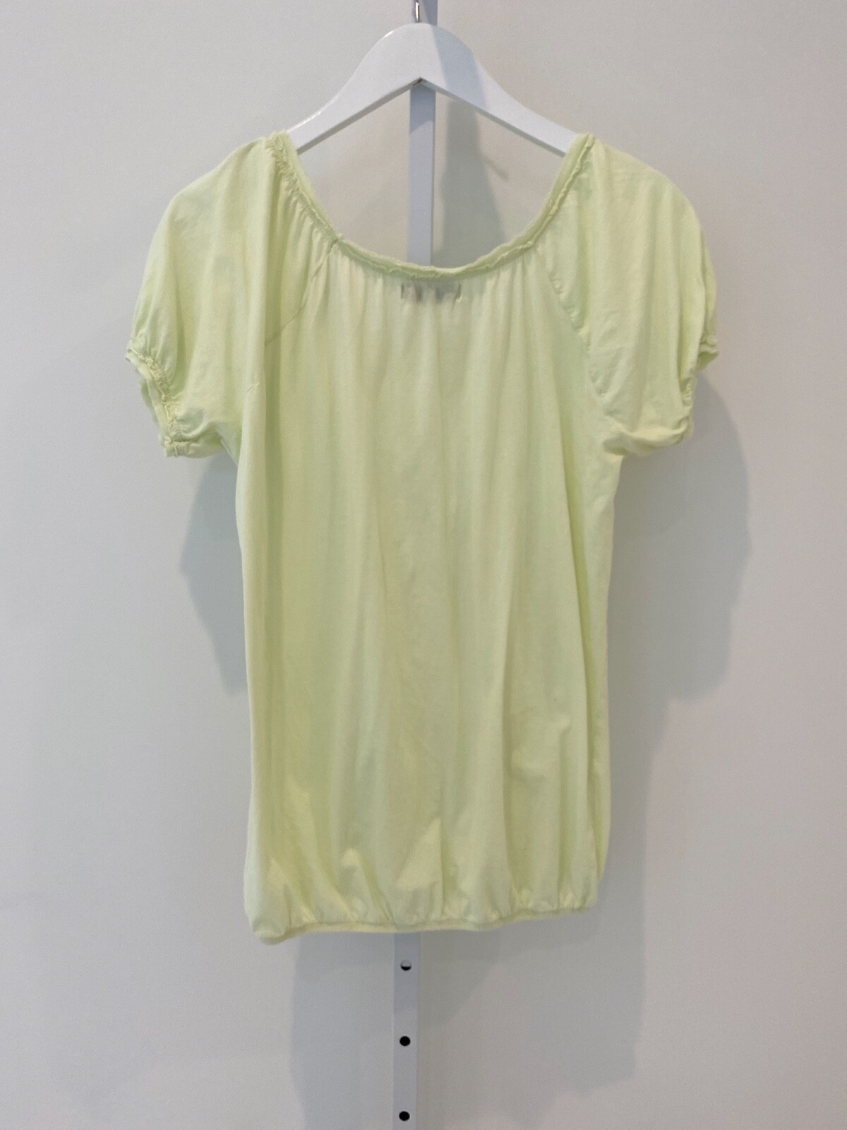MICHAEL STARS LIGHT GREEN SUPIMA COTTON T-SHIRT ONE SIZE