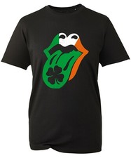 Ireland Flag Lips Licked T-Shirt, St Patrick's Day Leprechaun Irish Kiss Tee Top