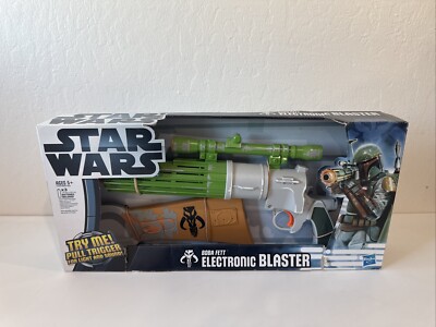 NEW SEALED Star Wars Boba Fett Electronic Blaster Costume Prop WORKS RARE 2011