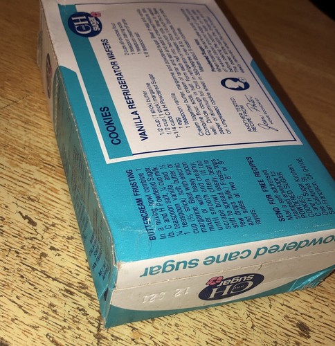 C And H Sugar Pure Cane Powdered From Hawaii 16 Oz *Sealed* Box 1970s - Picture 3 of 4