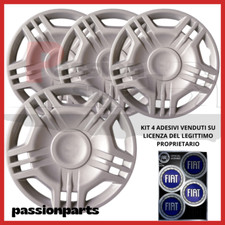 COPRICERCHI 14" R14 FIAT PANDA LOGO BLU COPPE RUOTA COPRIRUOTA SET 4 PZ 