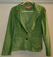 Jennyfer J Vintage Green Button Blazer Jacket Size M Rare