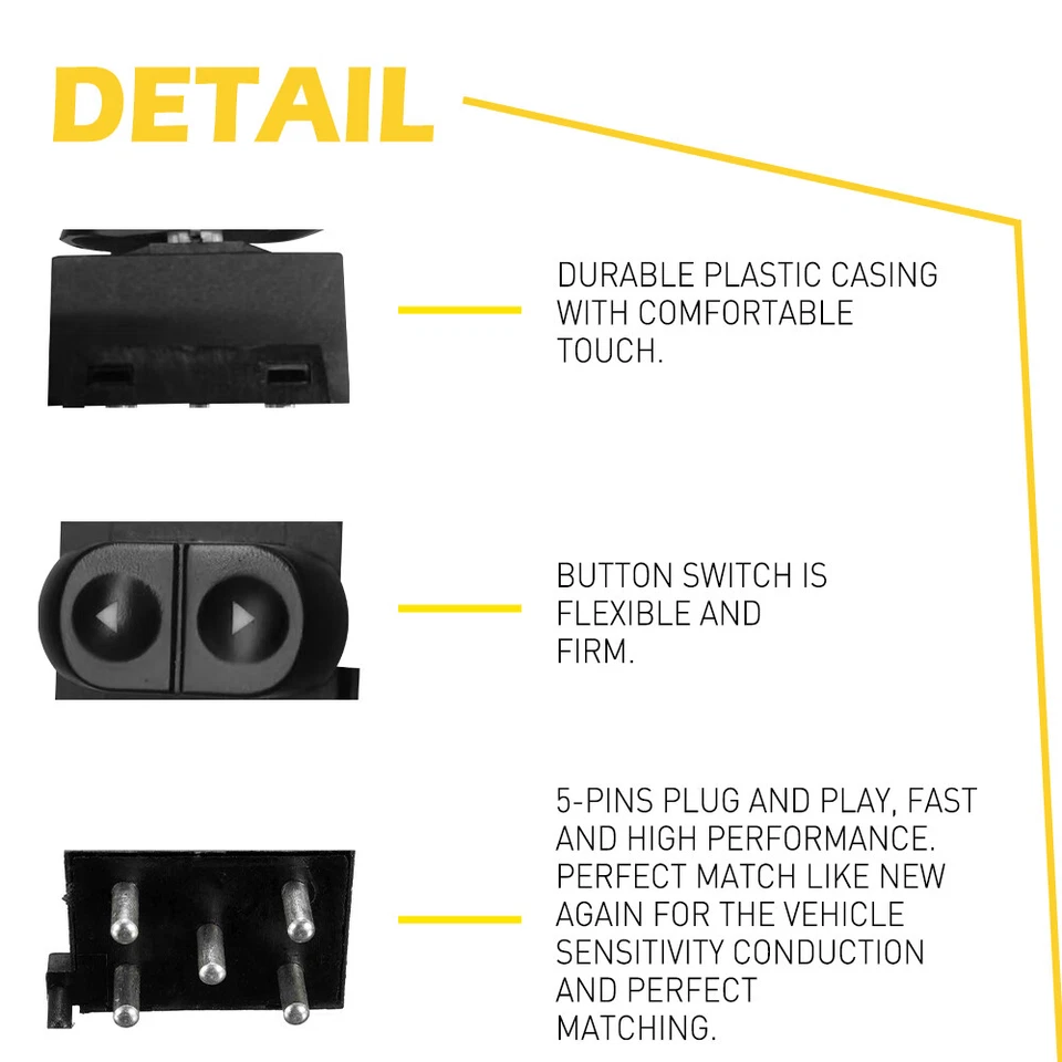 INTERRUPTOR PUERTA CONTROL VENTANA ELÉCTRICA FORD MUSTANG 1994-2004 Foto 4 de 4