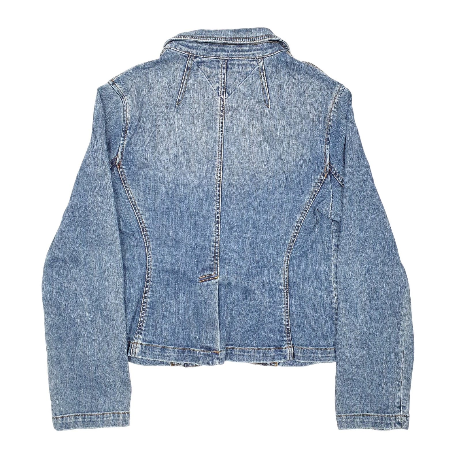 TOMMY HILFIGER Denim Jacket Denim Jacket Blazer Studed Coat Womens XL image 3