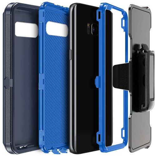 For Samsung Galaxy S8/S8+ S8 PLUS Case Heavy-duty Rubber Clip Belt Phone Cover - Picture 46 of 54