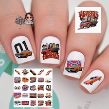 The Dukes Of Hazard Waterslide Nail Decals Set Of 50 Instructions & Bonus
