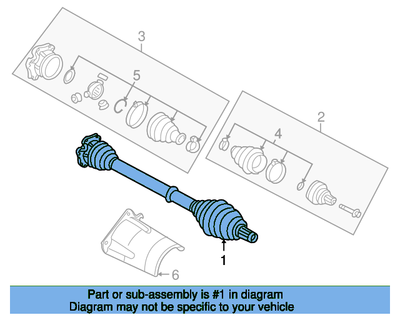 Audi A4 Avant B7 2007 Front Right Driveshaft 8E0407272AT for sale  