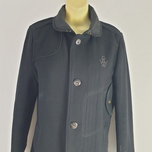 G-Star Raw Decoy Wool Garber Trench Women's S Jacket Black Coat SP25 - Picture 2 of 22