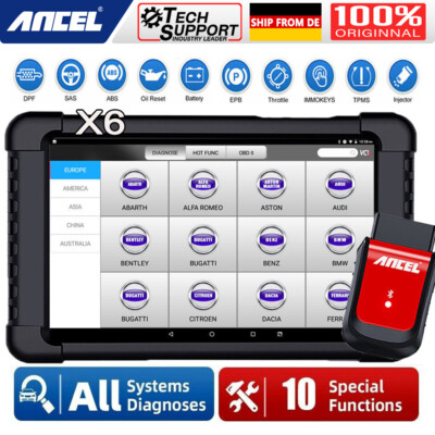  2025 Ancel X6 Alle System Bidirektional OBD2 Diagnosegerät Fehler Auslesegerät