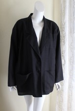 Jaeger Sz Uk 14 Us 12 Minimalist Classic Flax Linen Blazer Jacket Blazer