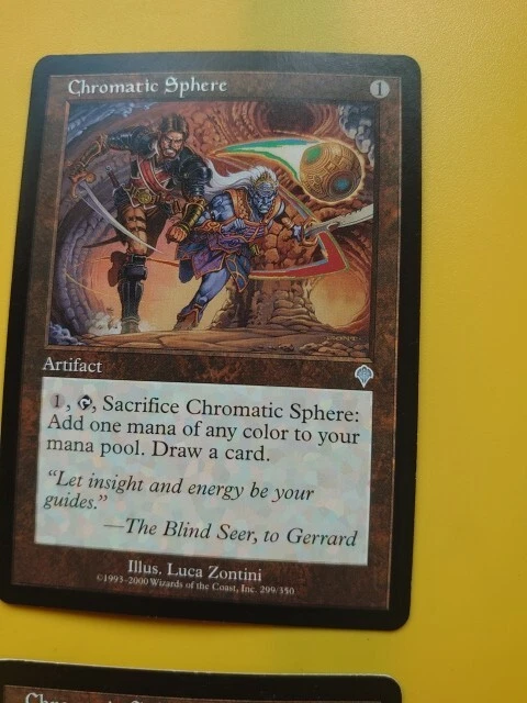 Chromatic Sphere x2 Invasion artifact Magic the Gathering 2 Card. - Image 4 of 4