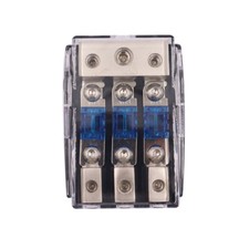 3Way Car Mini ANL Blade Fuse Holder Stereo Audio Power Distribution Block 60 Amp