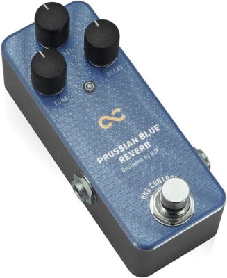 ギター OneControl Blue Reverb One Control Prussian Blue Reverb Guitar And Bass Effects Pedal