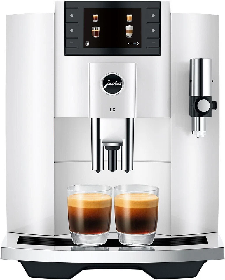 Jura E8 INTC Piano White Automatic Coffee Machine 15662