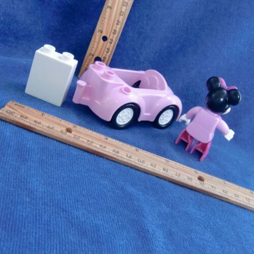 LEGO Duplo MINNIE MOUSE & Auto Rosa OK+UC Disney Junior Compleanno Gatto Nero 10873 - Foto 3 di 4