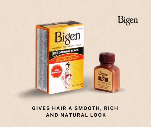 Bigen Permanent Puder Haarfarbe Farbe ALLE FARBEN kein Amonia Mix mit Wasser - Bild 3 von 20