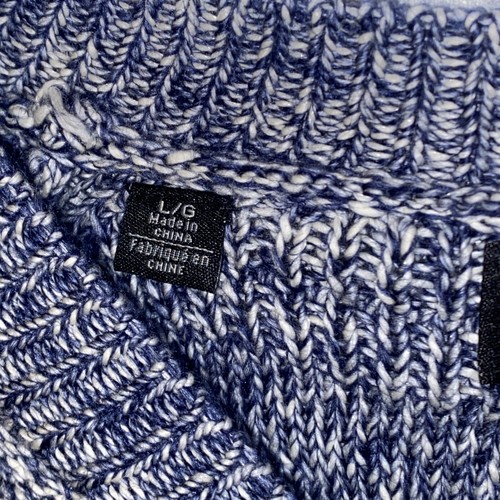 NWT NEW Buffalo David Bitton Sweater Mens Large Blue Crew Neck Pullover - Picture 5 of 5