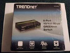 TRENDnet TE100-S80g GREENnet Compact 8-port 100Mbs  Ethernet Switch | New Sealed