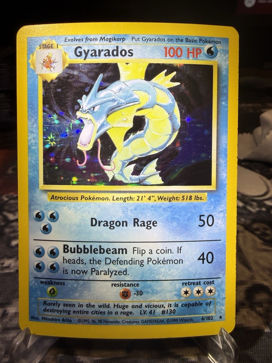 gyarados rare card Dark 8/82 Celebration Holo - Pokemon style setup or your main portfolio What is the best Magikarp