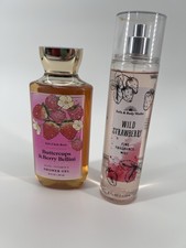 2- Buttercups  Berry Bellini Shower Gel Wild Strawberry Mist Bath  Body Works