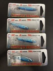 Lot of Four (4) Luhr Jensen Crippled Herring 3/4oz. Brilliant Blue