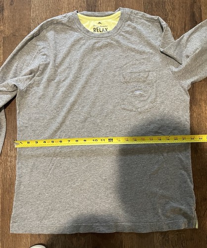 Tommy Bahama Long sleeve Grey Relax Tee Large - Picture 5 of 5