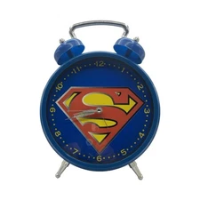 SUPERMAN Alarm Clock 11 Inch Classic Extra Large DC Comics Warner Bros Tested