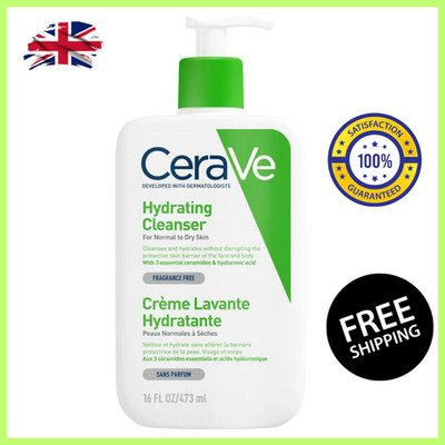 CeraVe Hydrating Facial Cleanser 473ml mit Hyaluronsäure & Ceramiden