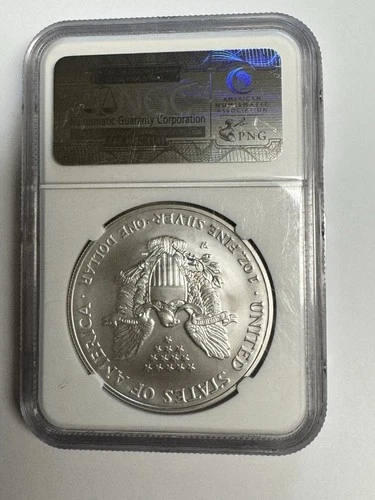 2007 W ~ Silver Eagle S$1 ~ NGC MS69 ~ West Point ~ #3971569-041