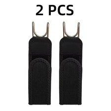 2PCS Heavy Duty Metal Hook Elastic Belt Buckle-Less Invisible Waist Belt Closure