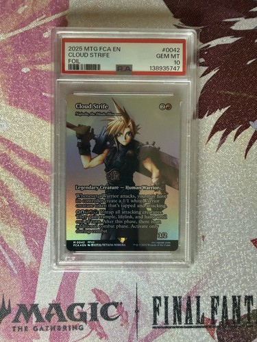 PSA 10 MTG FINAL FANTASY: THROUGH THE AGES FOIL #0042 CLOUD STRIFE 2025