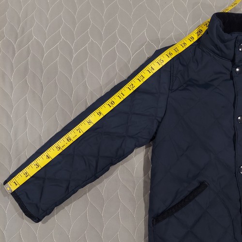 J. Crew Quilted Field Barn Jacket NAVY BLUE Boys XS (4/5) Fully Lined Sussex - Picture 12 of 19