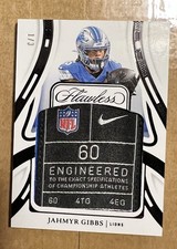 2024 Panini Flawless Jahmyr Gibbs Nike Shield Laundry Tag /3
