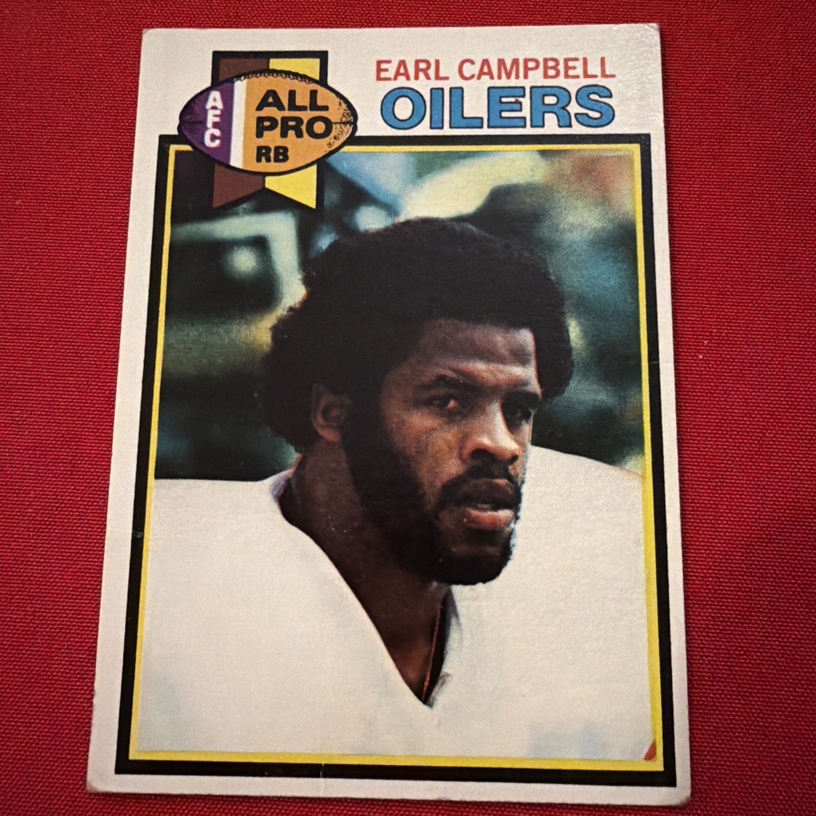 1979 Topps - Earl Campbell Houston Oilers #390 (RC). VG-EX  FREE SHIPPING PWE