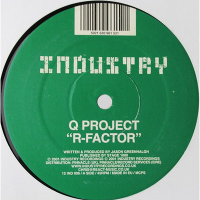 Q PROJECT ACCIDENTAL HEROES R FACTOR 12'' VINYL UK DNB DRUM AND BASS OOP HTF
