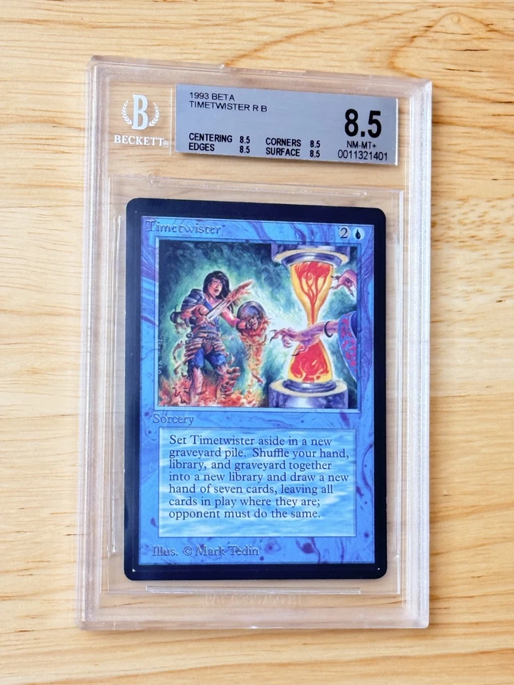BGS 8.5 MTG BETA 1993 TIMETWISTER POWER 9 LIMITED EDITION ENGLISH magic psa - Image 2 of 3
