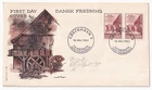 STAMP DENMARK "KOBENHAVN" "DANSK FREDNING" 1962 FDC ENVELOPE