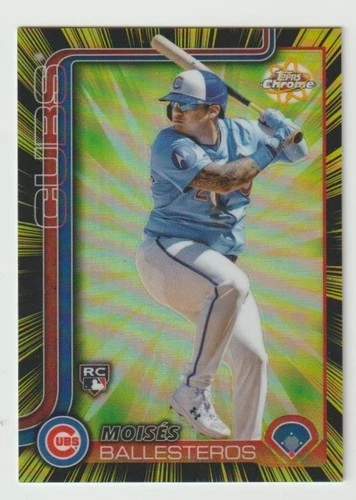 2025 Topps Chrome Update Moises Ballesteros RC Radiating Rookies - Picture 1 of 1