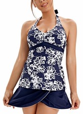 Women's Bathing Suits Swimsuits Tankini Sets for Two Piece Blouson Tank Top