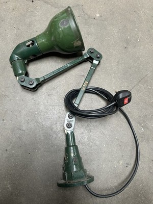 Vintage Mek Elek of London Engineers Anglepoise Articulated Lamp for shed, desk