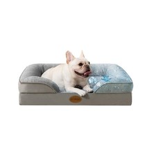 Cooling Pet Bed for Medium Dogs and Cats, Waterproof Orthopedic Dog Sofa Bed,...
