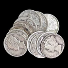 12 Year Run of Silver Mercury Dimes, 1934-1945