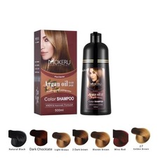 Mokeru Instant Hair Colour Dye Shampoo Permanent Natural Essence Coloring 500ml
