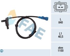 78022 FAE Sensor, Raddrehzahl Hinterachse für PEUGEOT 454577 Neu