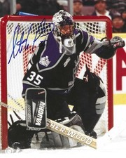 Signed  8x10 STEPHANE FISET Los Angeles Kings  Autographed Photo - COA