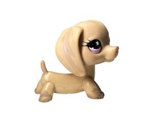 LITTLEST PET SHOP LPS 932 DACHSHUND W/ STAR PINK EYES Wear