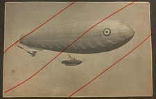 Fotografia Militare, Aerostato Dirigibile Prima Guerra Mondiale.